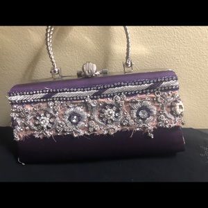 Fancy purple clutch